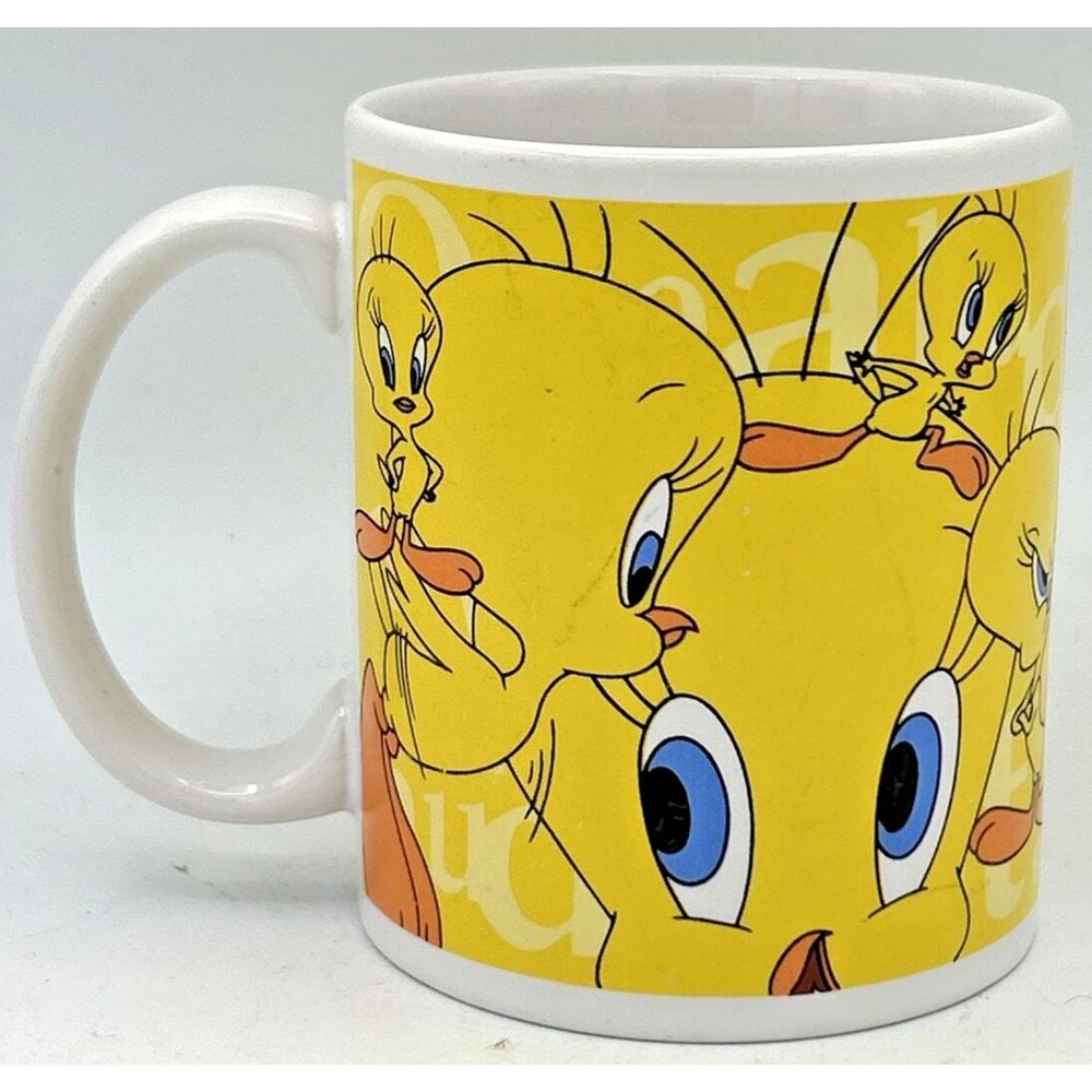 Vintage 1998 Six Flags Exclusive Looney Toons Tweety Bird Warner Brothers Coffee